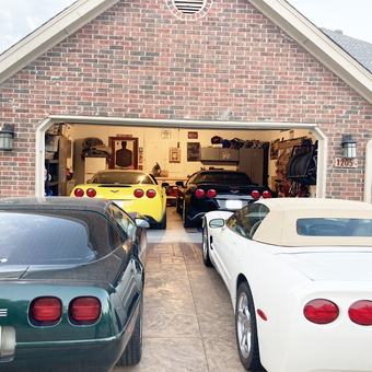 Corvette Garage with Organized Storage and Tools - Kathy from Edmond, OK