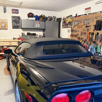 Organized garage with workbench and tool wall - Kathy from Edmond, OK