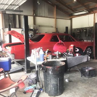 Classic Car on Lift with Tools and Jack - Derek from Chillicothe, OH