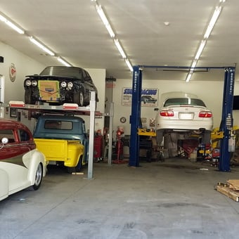 Classic cars, car lifts, and garage decor - David from Wichita, KS