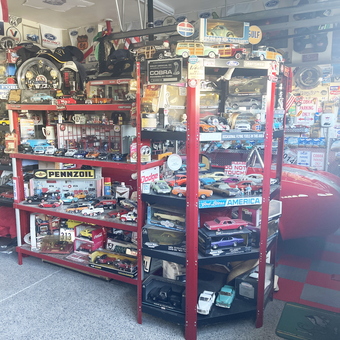 Diecast Car Collection and Garage Decor Display - Ted from Anaheim, CA