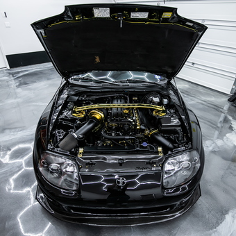 Custom Toyota Supra in Modern Garage with LED Lights - Christian from Richmond, TX