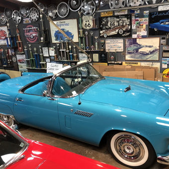 Classic Car Garage with Wall Decor and Trophies - Gary from Miami, FL