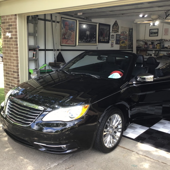 Black Convertible in Checkered Floor Garage - Gene from Highland Heights, KY
