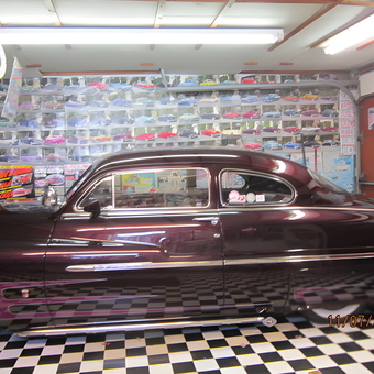 Classic Car Display With Checkered Floor - Roger from Greendale, WI