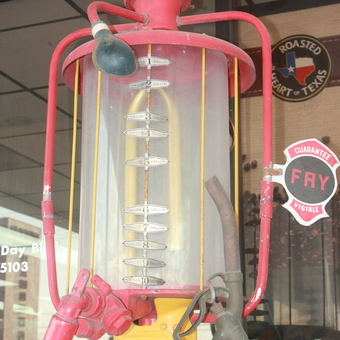 Vintage Shell Visible Gas Pump with Globe Top - Merl from Missouri City, TX