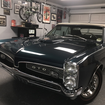 Classic Pontiac GTO and Wall Decor in Pristine Garage - Dan from Evanston, IL