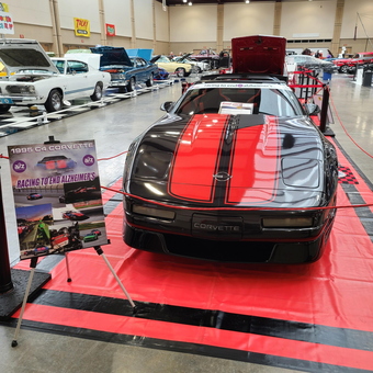 Corvette Display with Red and Black Flooring - Scott from Ooltewah, TN