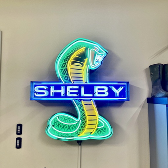Shelby Cobra Neon Garage Sign Wall Decor - Scott