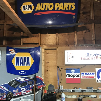 NAPA and Mopar Garage Wall Decor with Racing Signs - Hairball from Webster, NY