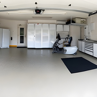Spacious Garage With White Cabinets and Storage - Bob from N. Palm Beach, FL