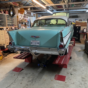 Classic Car on Lift with Vintage Decor - Papa Ice from Gonzales, LA