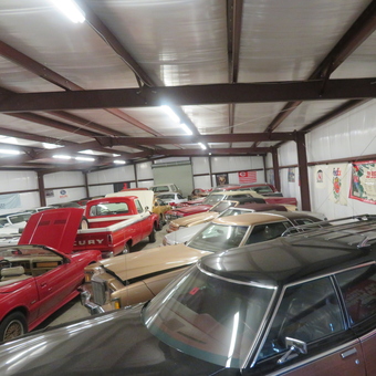 Classic Cars and Retro Garage Decor Display - Robert from Van Alstyne, TX