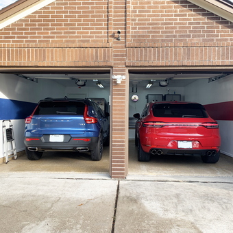 Two Car Garage with Painted Walls and Storage - Keith from La Porte, TX