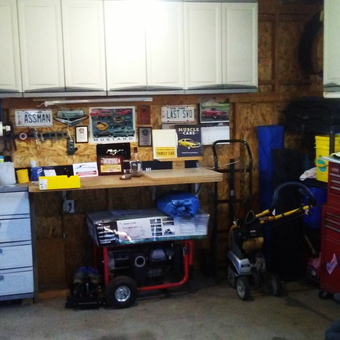 Organized Garage With Tool Chest, Cabinets, and Workbench - Gabby from North Tonawanda, NY