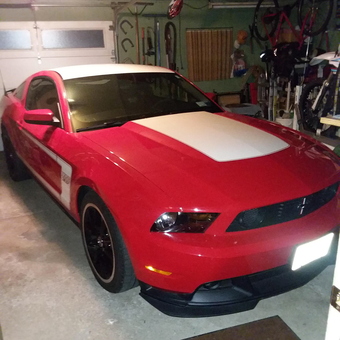 Red Mustang and Organized Garage Storage - Calvin from Lancaster, NY
