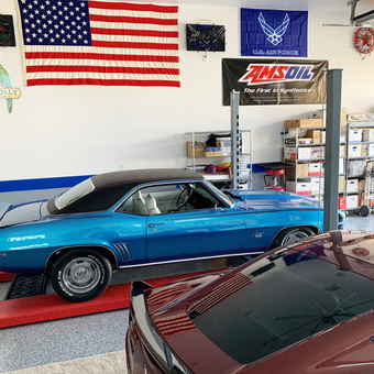Classic Car Lift, Wall Art, and Garage Storage - Dave from Mesa, AZ