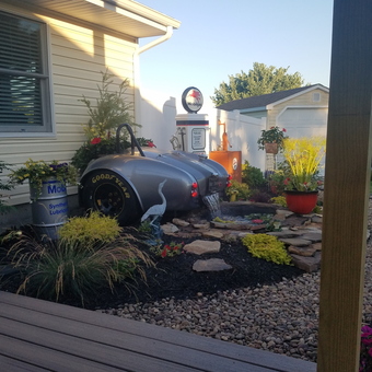 Classic Car Fountain with Mobilgas Pump - Mike from Anville, PA