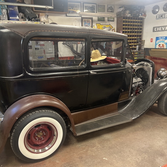 Classic Hot Rod with Wall Signs and Tools - Amy from Hoopeston, IL