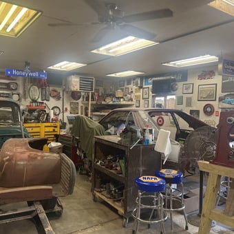 Classic Car Restoration Garage with Tools and Decor - Amy from Hoopeston, IL