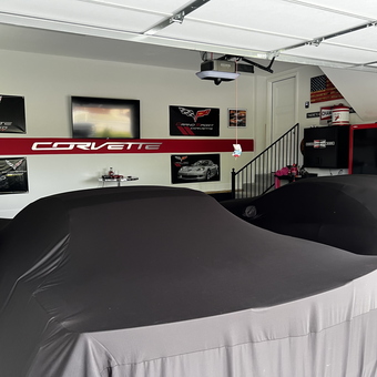 Corvette Garage With Car Covers and Cabinets - Fitz from Beechgrove, TN