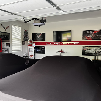 Corvette Themed Garage With Wall Decor And Cabinets - Fitz from Beechgrove, TN