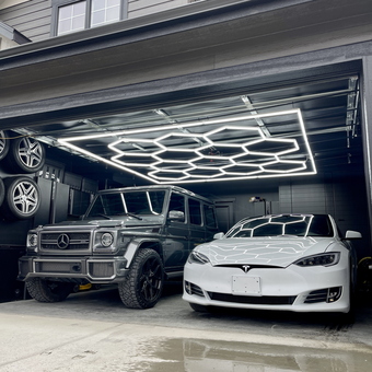 Modern garage with LED lighting and luxury cars - Maximus from Coeur DAlene, ID
