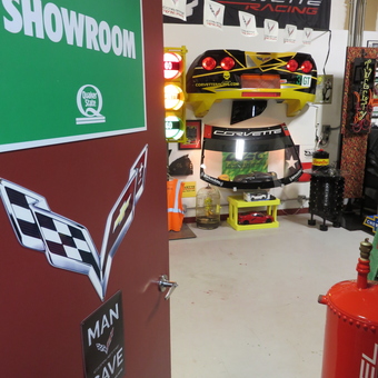Corvette Racing Man Cave Decor with Showroom Signs - ci-27732