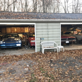 Classic Cars and Garage Cabinets in Spacious Workshop - Donald from Southington, OH