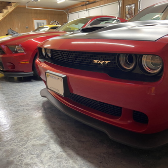 Polished epoxy garage floor with muscle cars - Jedd from Smithfield, VA