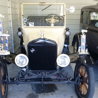 Classic Cars and Trophies Displayed in Garage - Bruce from Varnville, SC