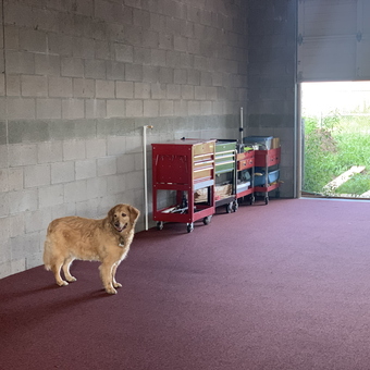 Garage With Red Tool Chests and Rolling Cabinets - Ford_Doctor from Prescott, AZ