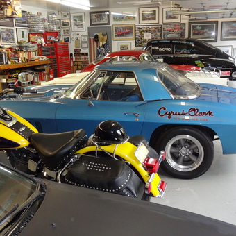 Classic Cars, Motorcycles, and Tools in Organized Garage - Cyrus from Somers, NY