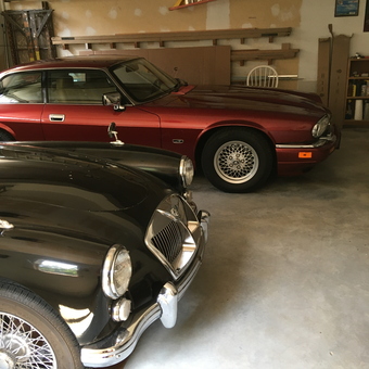 Classic Cars and Wall Storage Ladders in Garage - Ken from North Branford, CT