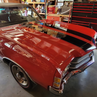 Classic Red Muscle Car and Tool Storage - Badseed from Ark City, KS