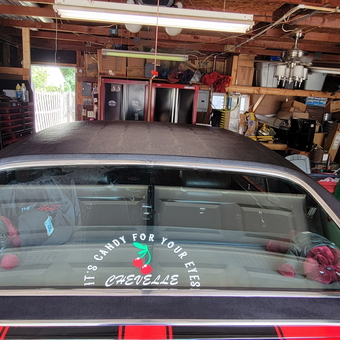 Organized garage with tool chests, signs, classic Chevelle - Badseed from Ark City, KS