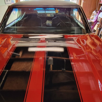Classic Red Muscle Car in Organized Garage - Badseed from Ark City, KS