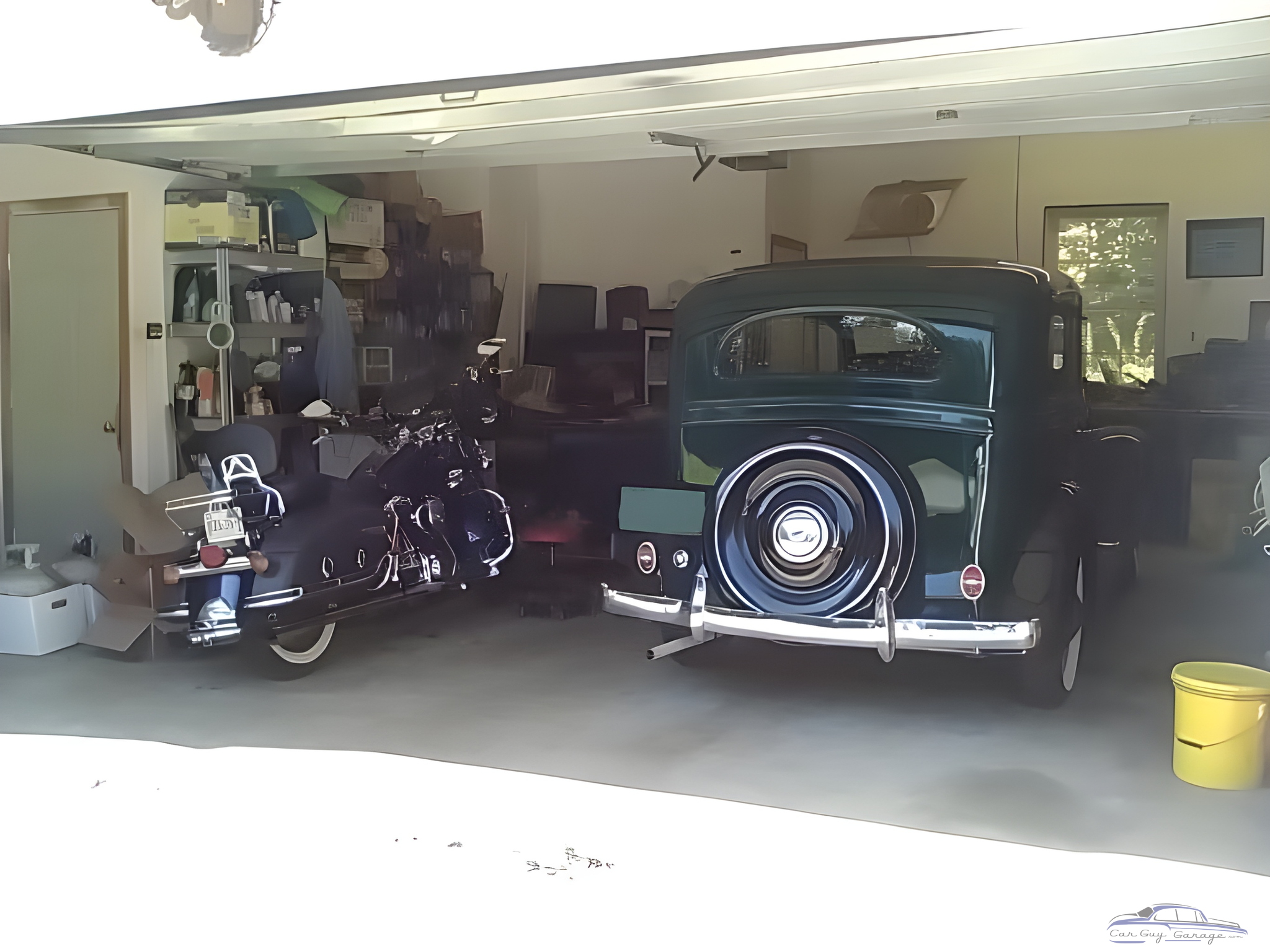 Classic Car and Motorcycle in Organized Garage - Peter from West Townsend, MA