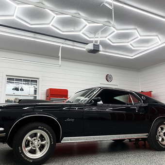 Classic Car in Modern Garage with LED Lighting - Nate from Mosinee, WI