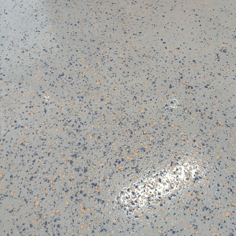Epoxy Coated Garage Floor With Decorative Flakes - Brett from Helena, AL