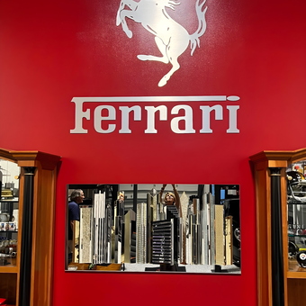 Ferrari Wall Decor and Display Cabinets - Vince from Naples, FL