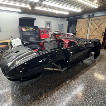 Classic Car Restoration Garage with Tool Chest and Epoxy Floor - Tom