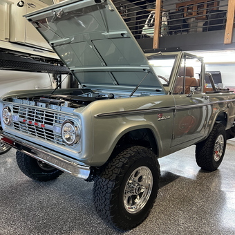 Restored Classic Ford Bronco in Custom Garage - Tom