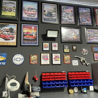 Classic Car Posters and Garage Wall Organizers - Ron from Fallbrook, CA