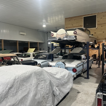Classic Cars Stored on Lifts in Spacious Garage - Brinkley from Greenville, NC