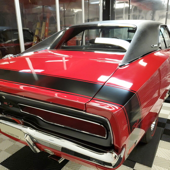 Classic Car and Tile Garage Flooring - Julie from Forest Lake, MN