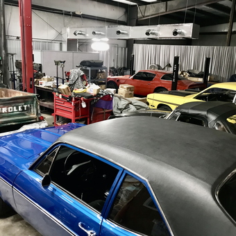 Classic Cars, Workbenches, and Tool Storage in Garage - Chris from Fort Walton Beach, FL