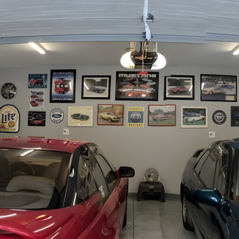 Organized Garage with Wall Art and Tool Chest - Dawn from New Berlin, WI
