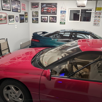 Classic Car Garage with Wall Art and License Plates - Dawn from New Berlin, WI