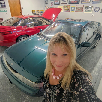 Classic Car Garage With Wall Decor and Two Coupes - Dawn from New Berlin, WI